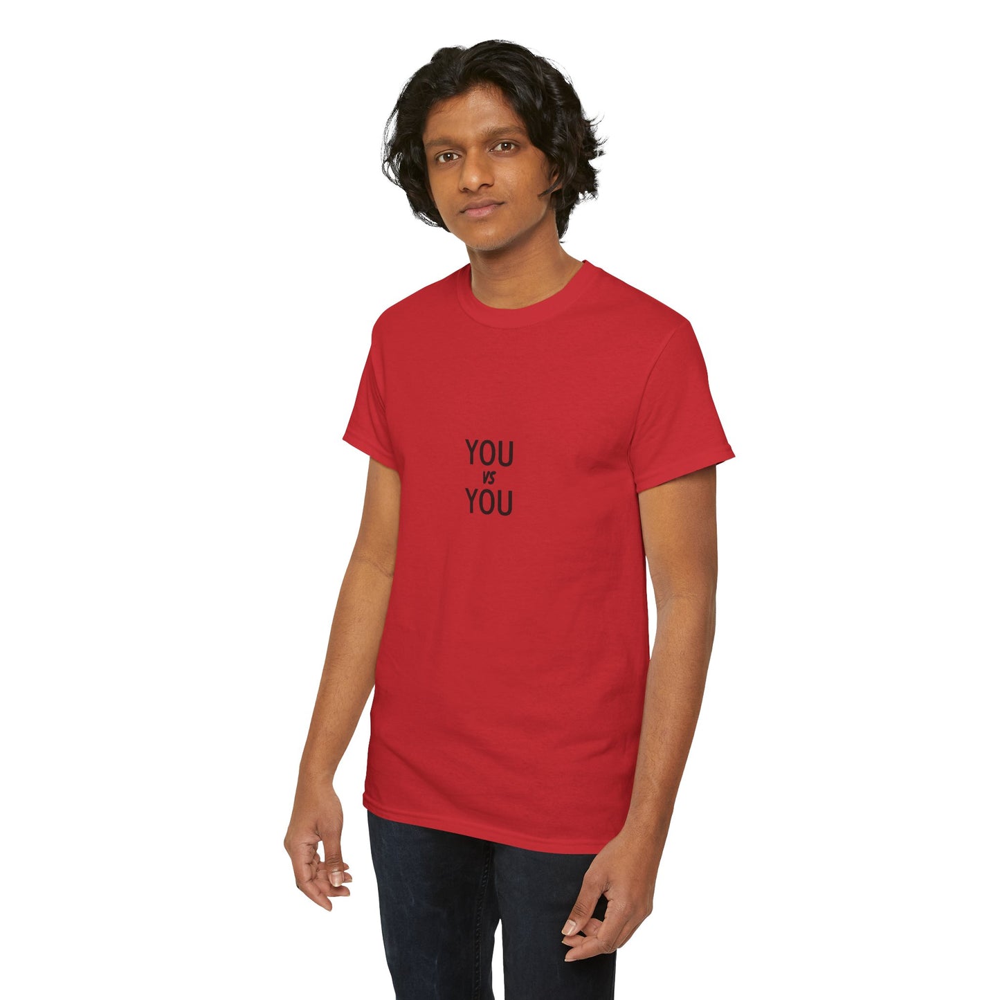 You VS You fitness T-shirt - Heavy Cotton Tee
