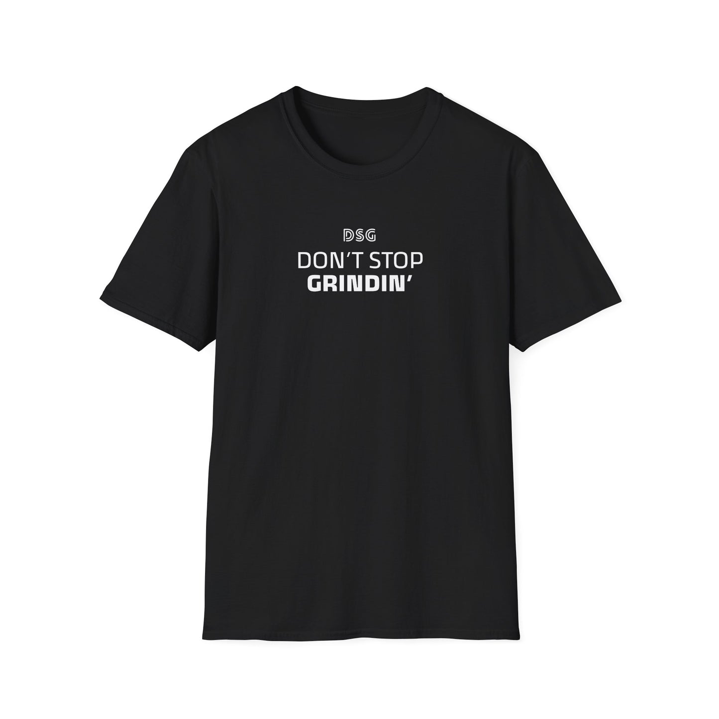 "Don't Stop Grindin'" Softstyle T-Shirt - Cozy Casual Wear, Cute Graphic Tee, Everyday Comfort, Customizable Gift, Perfect for Summer