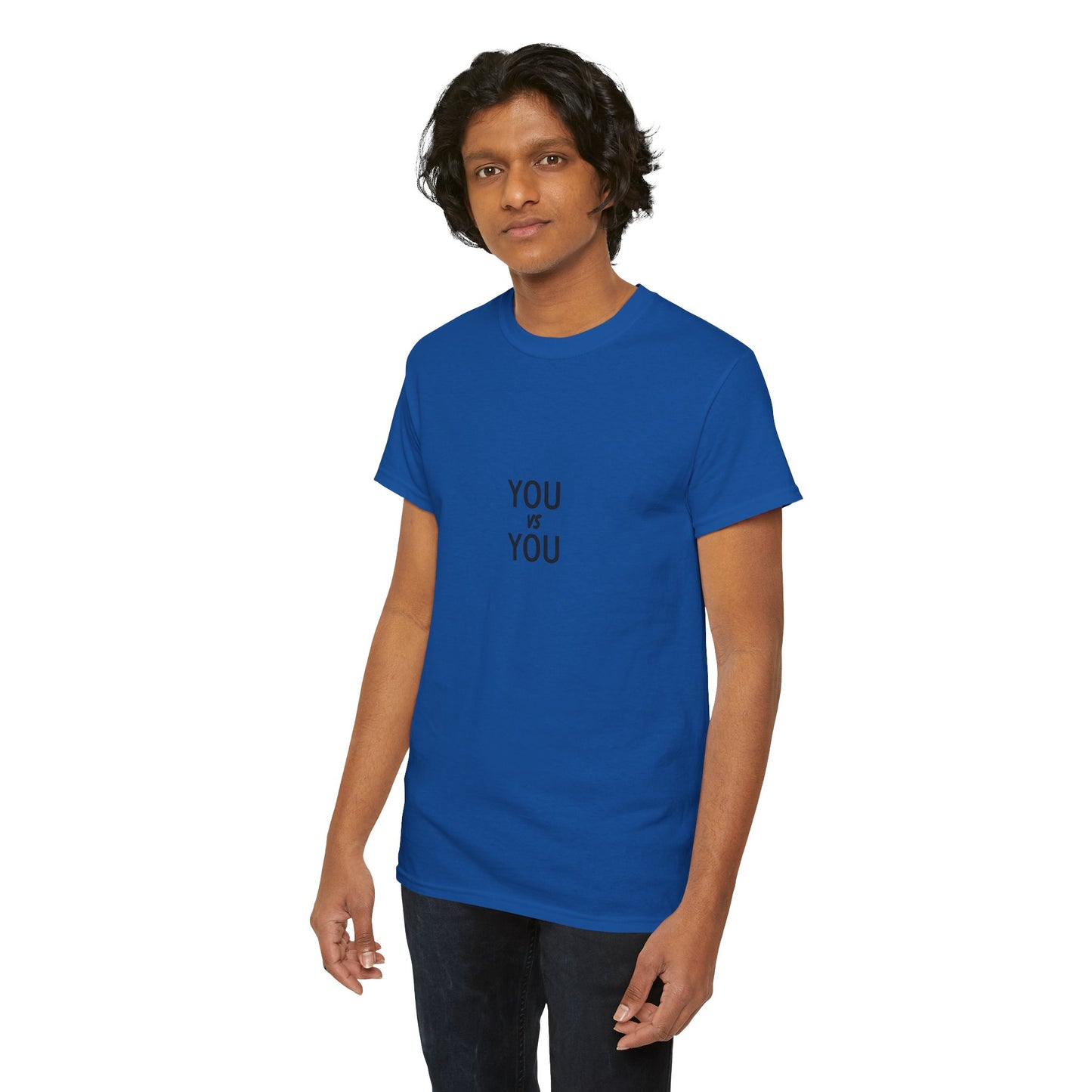 You VS You fitness T-shirt - Heavy Cotton Tee