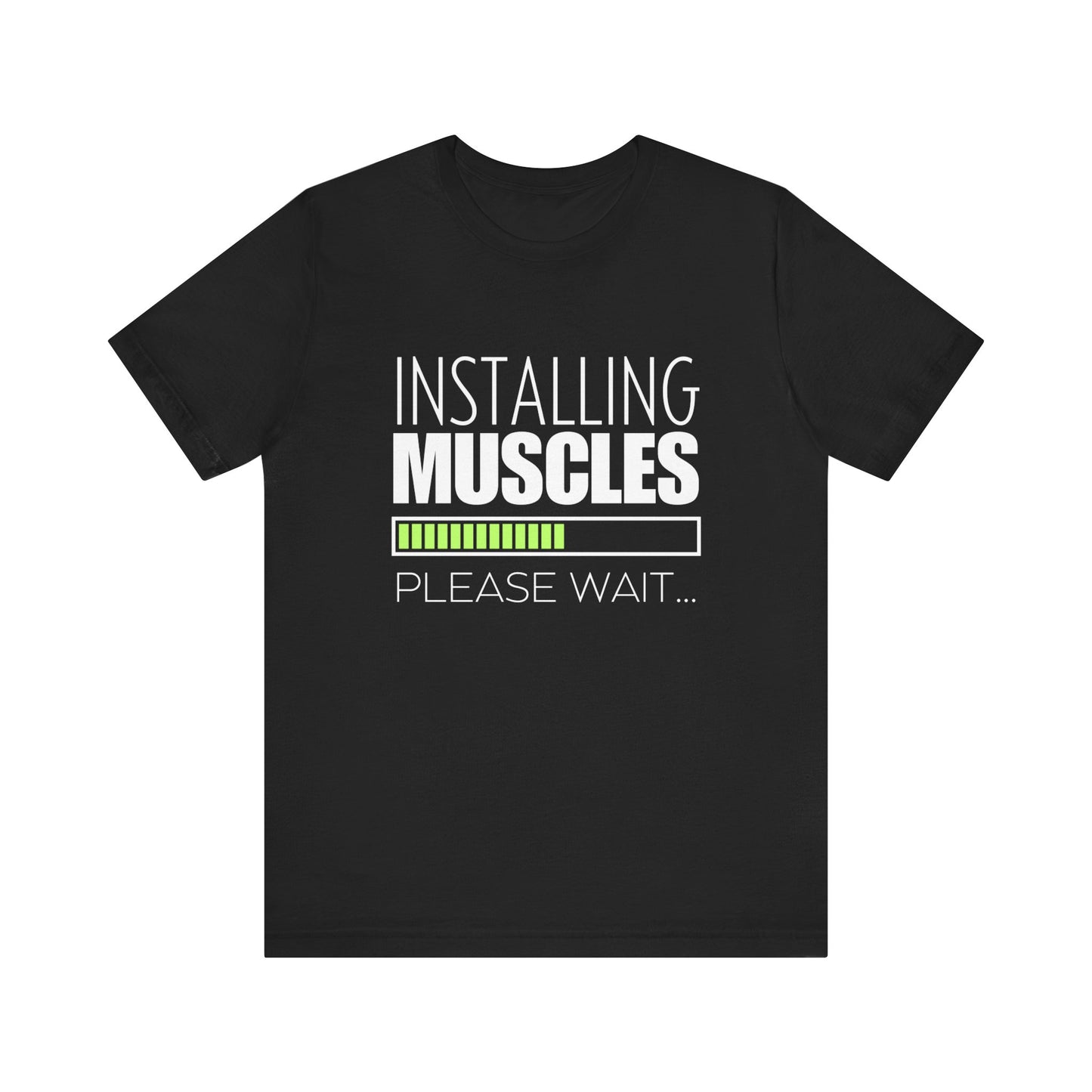 Men's Fitness Installing Muscles - Jersey Short Sleeve Tee