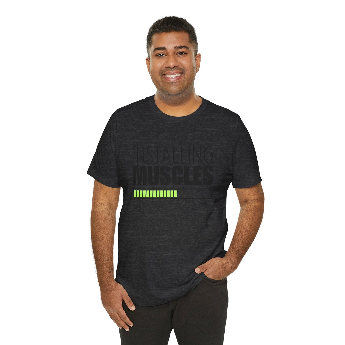 Men's Fitness Installing Muscles - Jersey Short Sleeve Tee