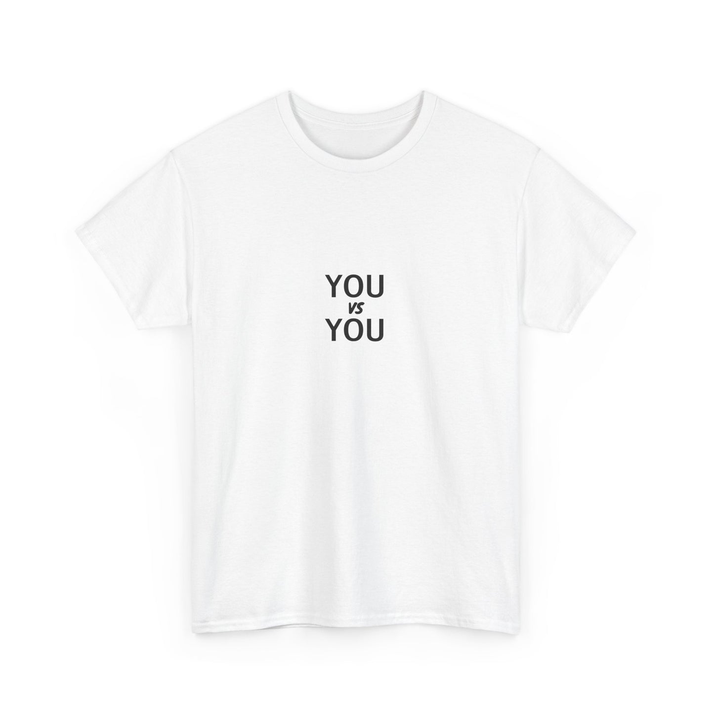 You VS You fitness T-shirt - Heavy Cotton Tee
