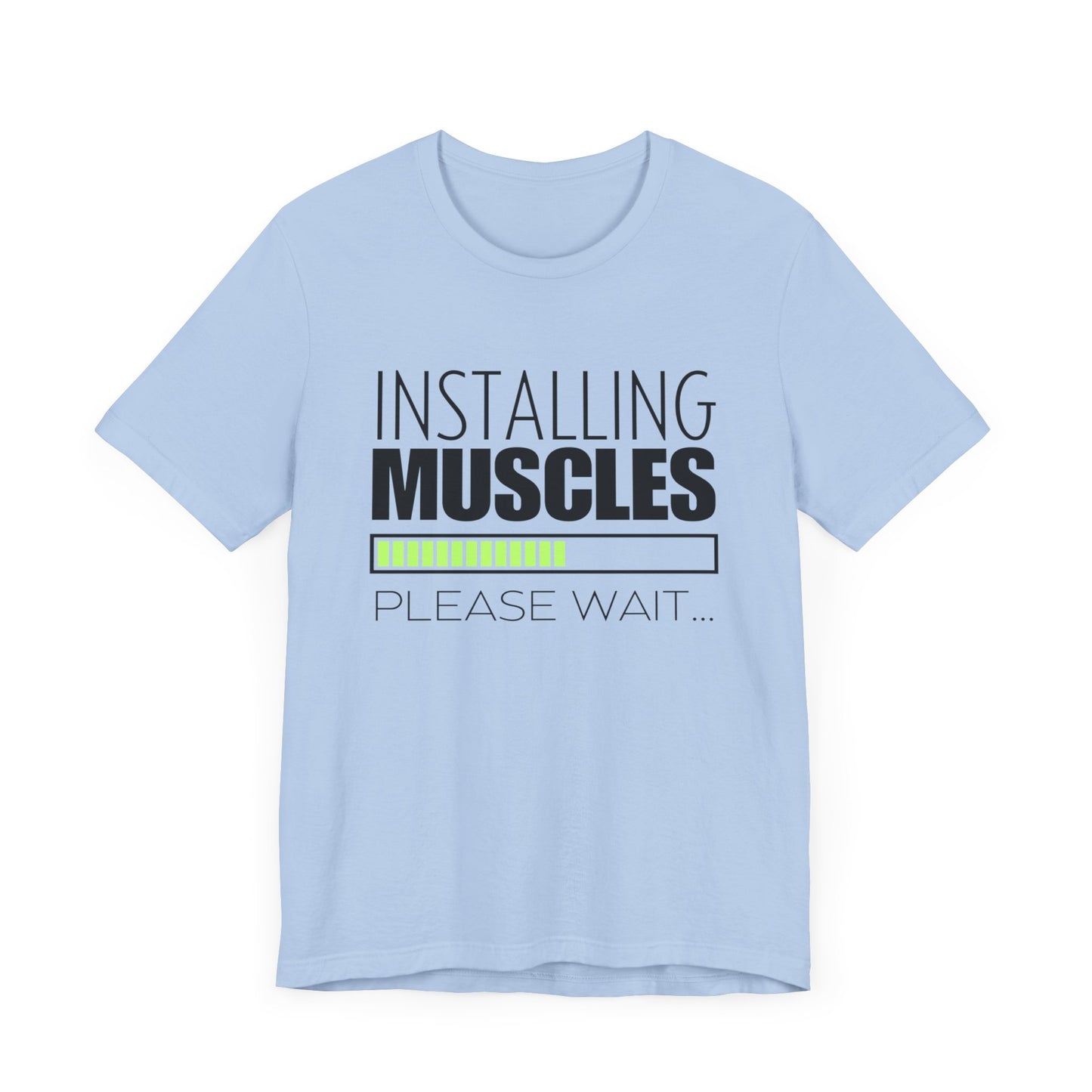 Men's Fitness Installing Muscles - Jersey Short Sleeve Tee