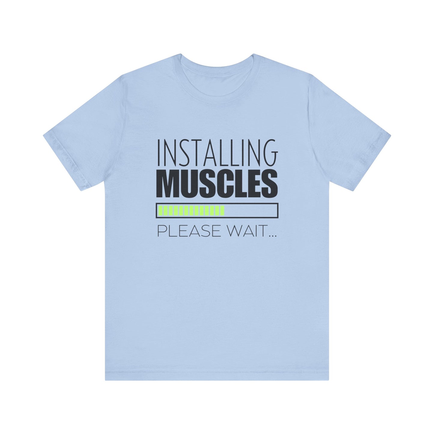 Men's Fitness Installing Muscles - Jersey Short Sleeve Tee