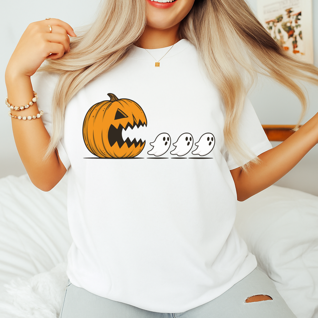 Halloween Ghost T-shirt, Halloween Gift, Fall Shirt, Cute Spooky Ghost Halloween Tshirt
