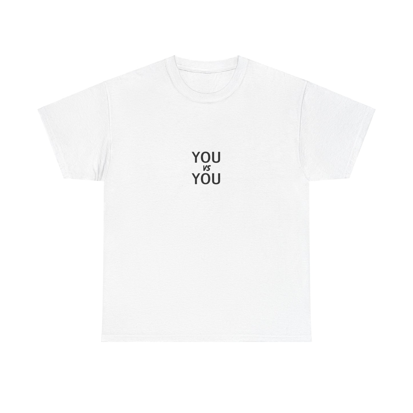 You VS You fitness T-shirt - Heavy Cotton Tee