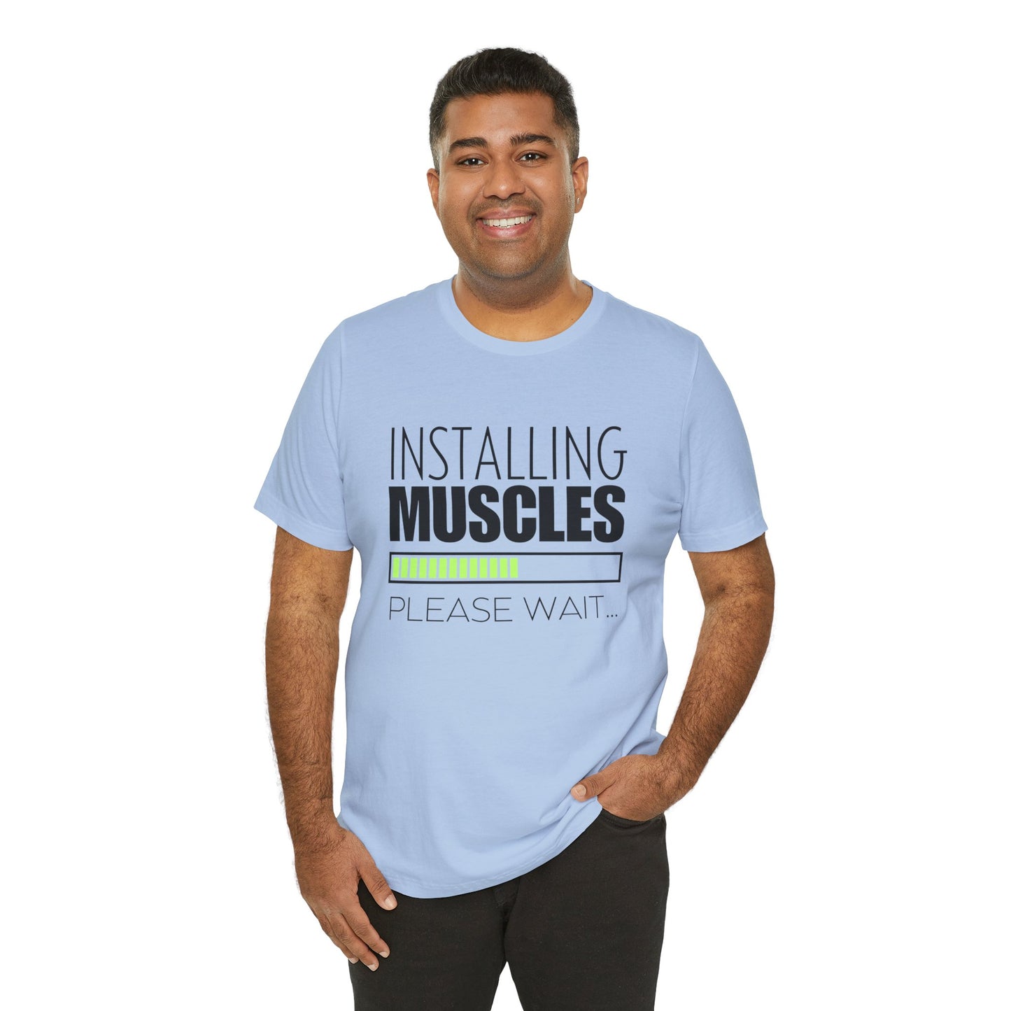 Men's Fitness Installing Muscles - Jersey Short Sleeve Tee