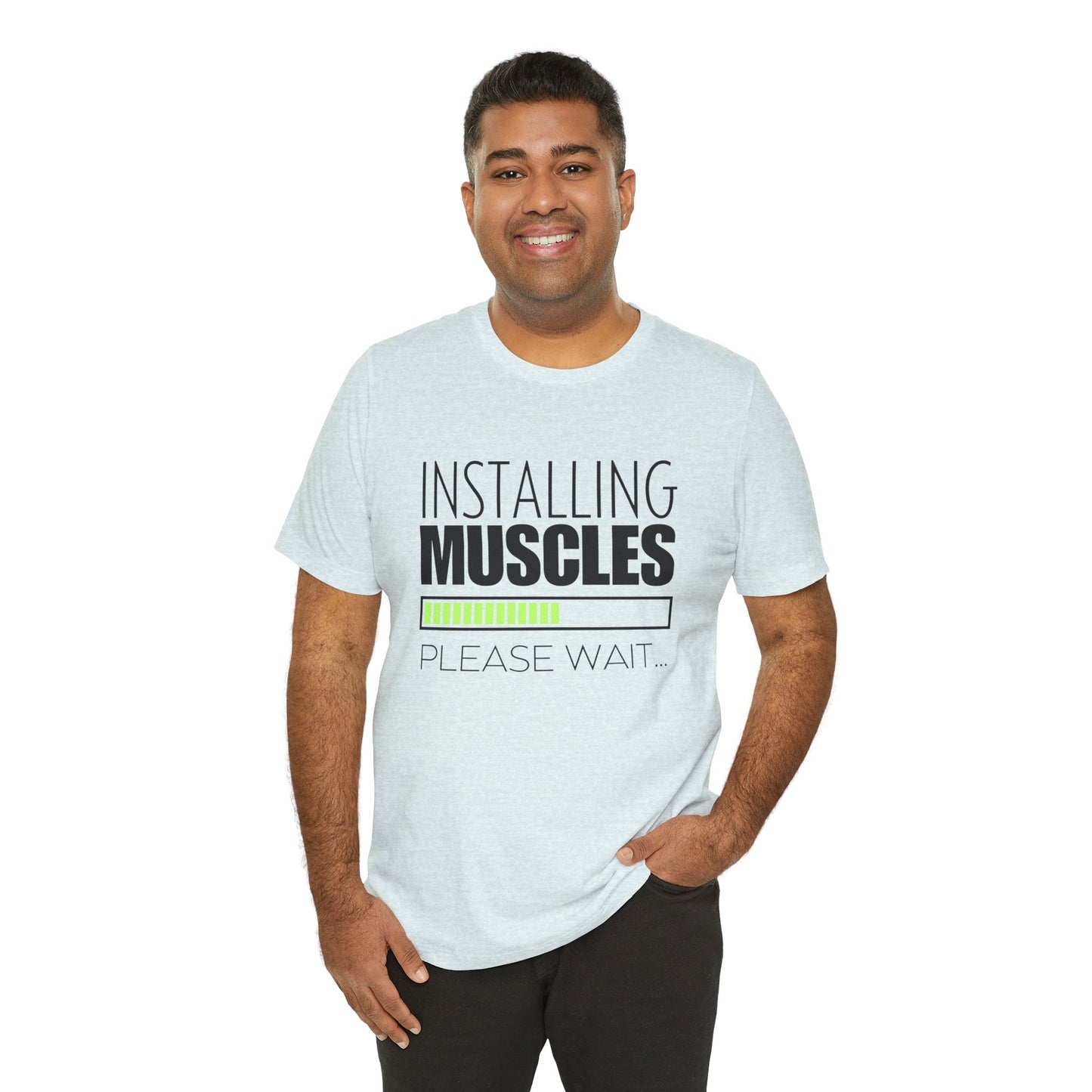 Men's Fitness Installing Muscles - Jersey Short Sleeve Tee