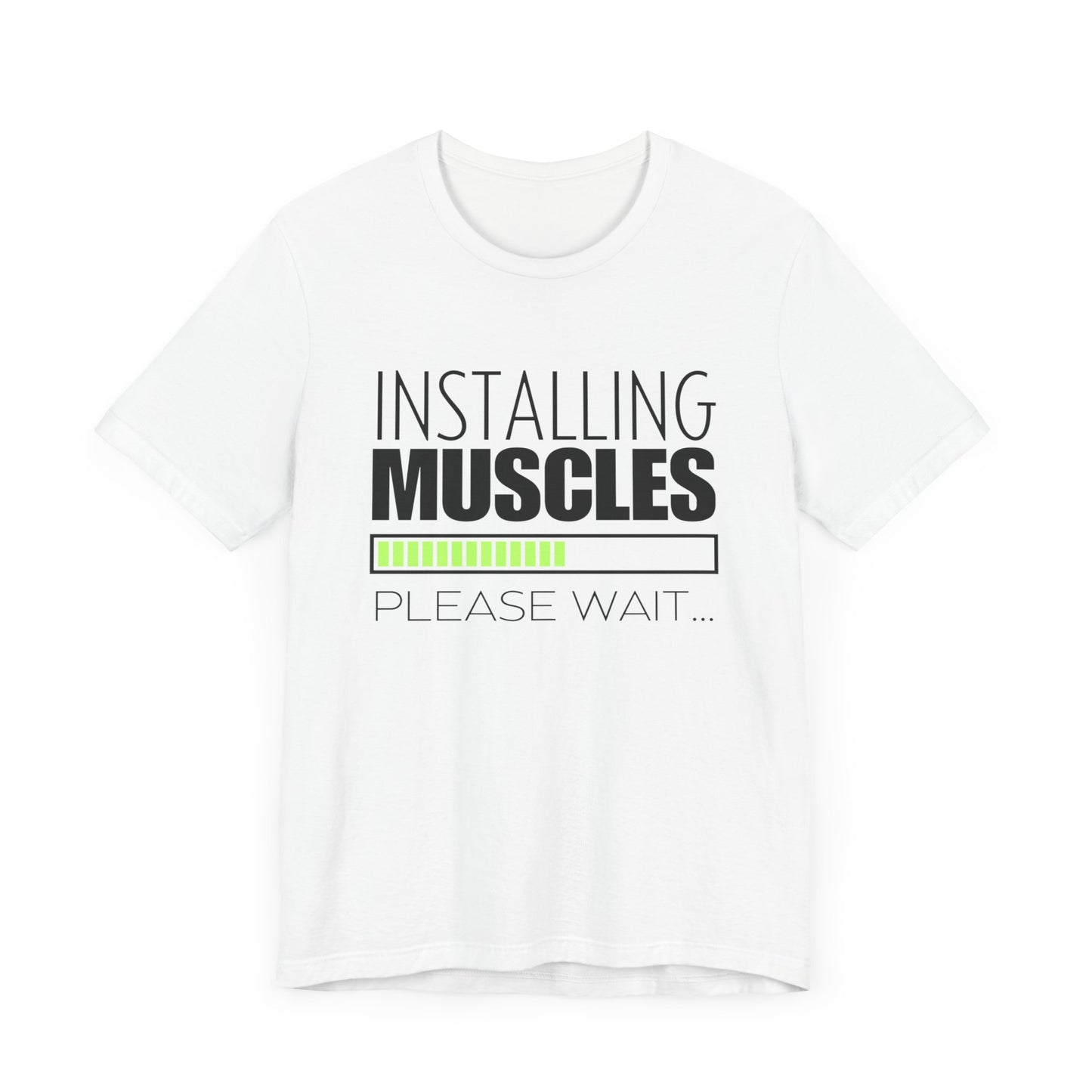 Men's Fitness Installing Muscles - Jersey Short Sleeve Tee