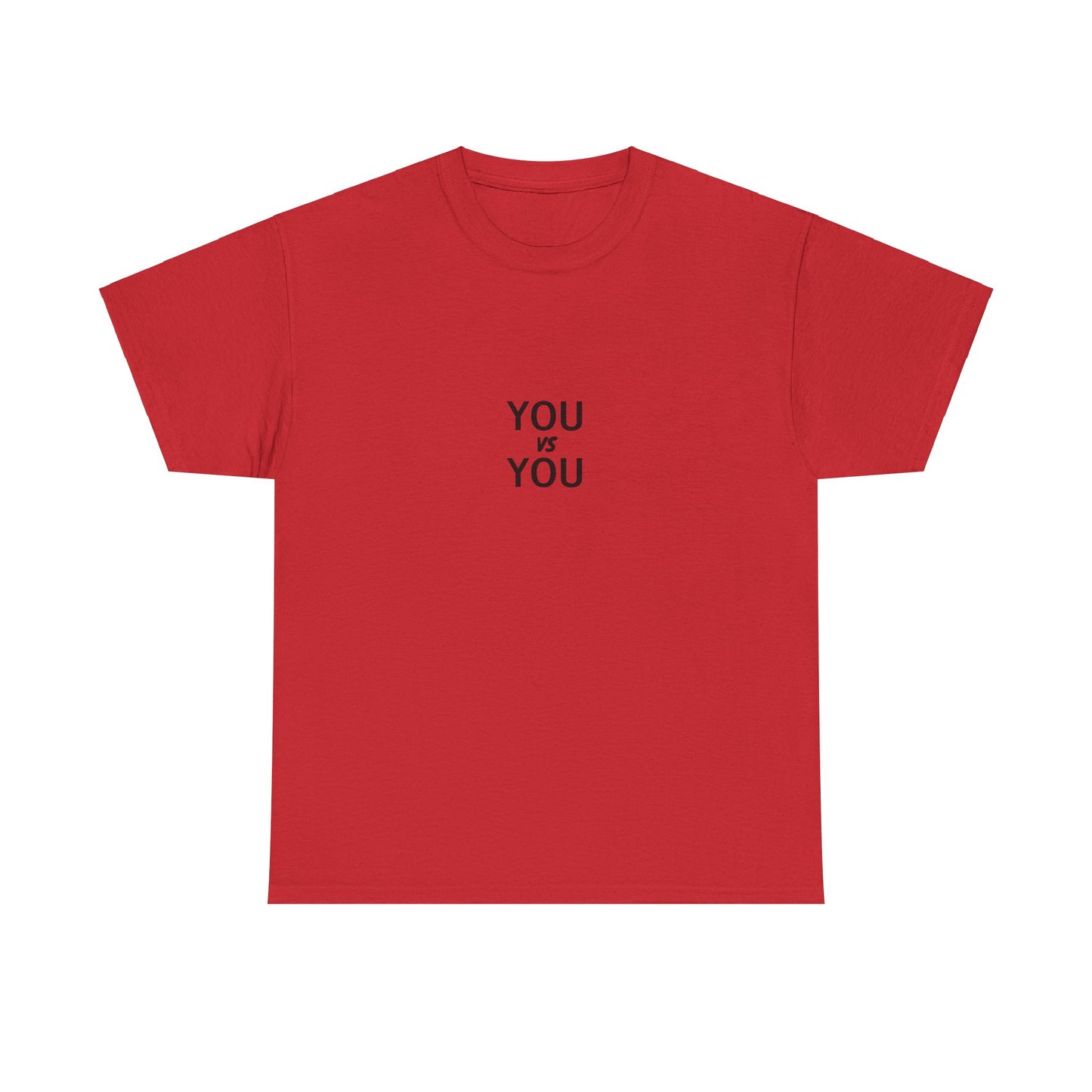 You VS You fitness T-shirt - Heavy Cotton Tee