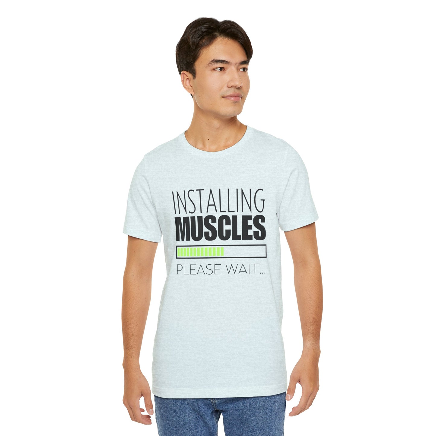 Men's Fitness Installing Muscles - Jersey Short Sleeve Tee