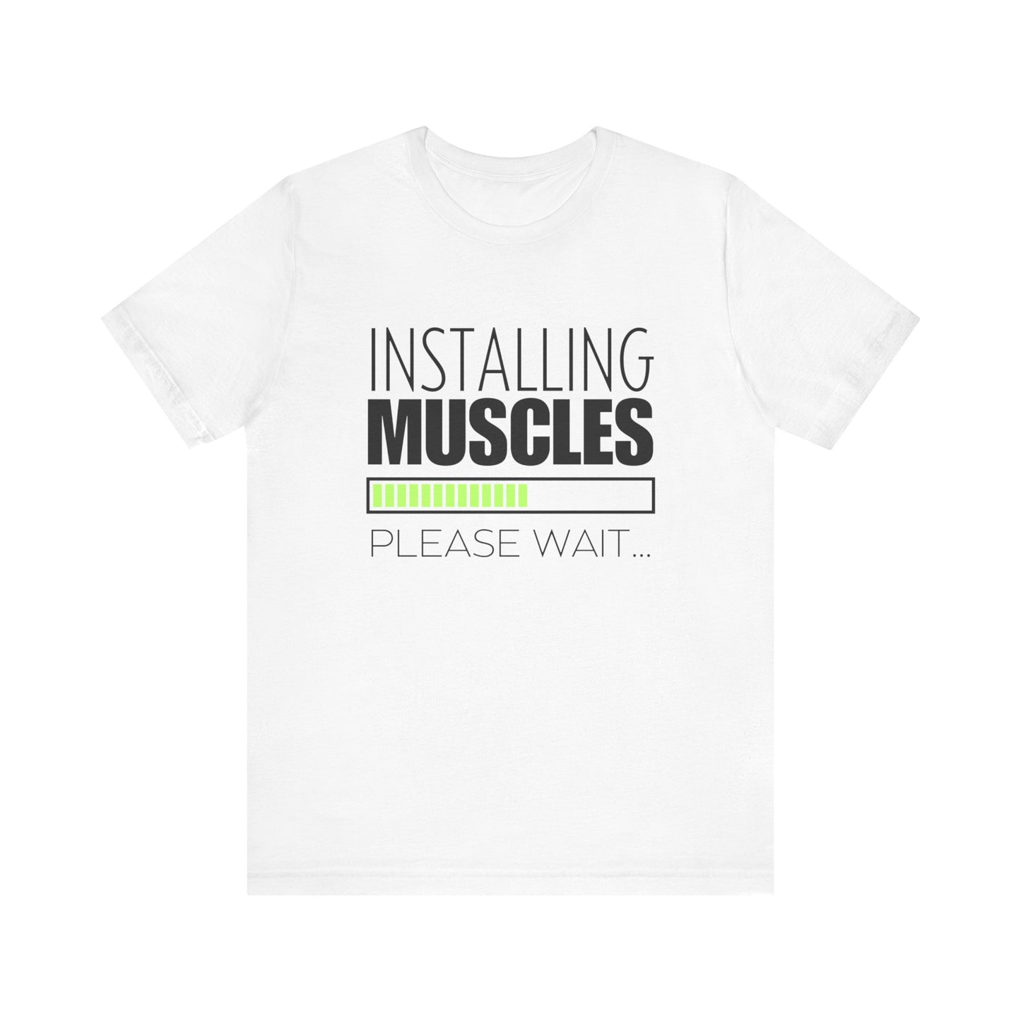 Men's Fitness Installing Muscles - Jersey Short Sleeve Tee