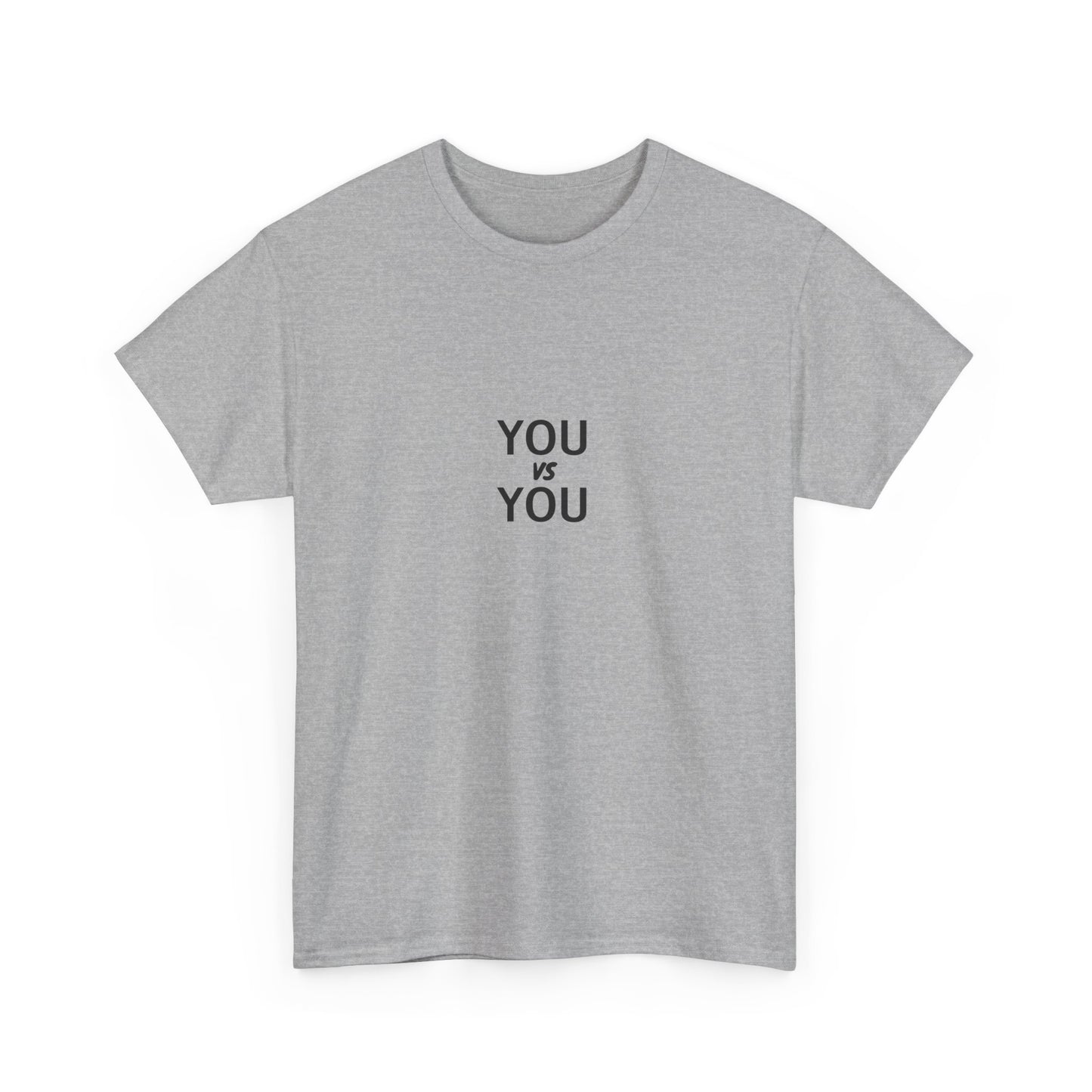 You VS You fitness T-shirt - Heavy Cotton Tee