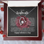 To My Soulmate, Valentines Day Nekcklace - Forever Love Necklace Gift
