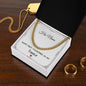 Personalized Happy 1st Valentines As My Fiance Gift - Cuban Link Chain