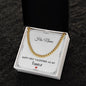 Personalized Happy 1st Valentines As My Fiance Gift - Cuban Link Chain