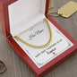 Personalized Happy 1st Valentines As My Fiance Gift - Cuban Link Chain