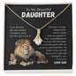 To My Beautiful Daughter From Dad Gift | Alluring Beauty Necklace
