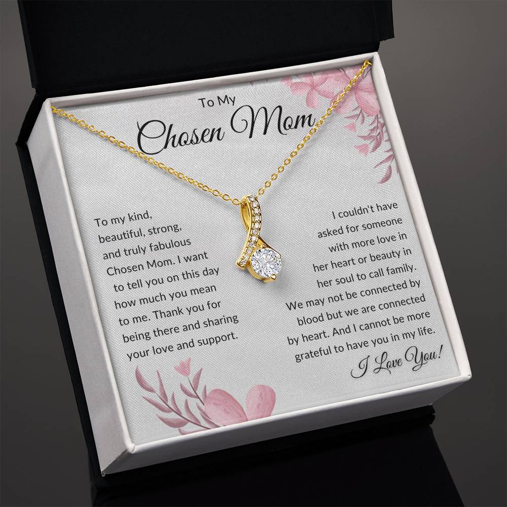 To My Chosen Mom Gift | Alluring Beauty Necklace