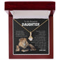 To My Beautiful Daughter From Dad Gift | Alluring Beauty Necklace