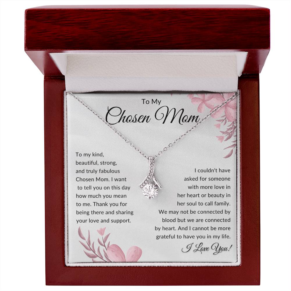 To My Chosen Mom Gift | Alluring Beauty Necklace