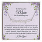 To Mom on My Wedding Day Gift | Heart Name Necklace