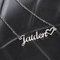 To Mom on My Wedding Day Gift | Heart Name Necklace