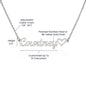 To Mom on My Wedding Day Gift | Heart Name Necklace