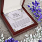 To Mom on My Wedding Day Gift | Heart Name Necklace