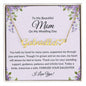 To Mom on My Wedding Day Gift | Heart Name Necklace