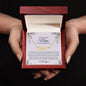 To Mom on My Wedding Day Gift | Heart Name Necklace