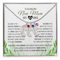 To An Amazing New Mom Est 2023 | Custom Baby Feet Necklace with Birthstone