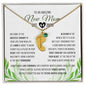 To An Amazing New Mom Est 2023 | Custom Baby Feet Necklace with Birthstone