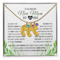To An Amazing New Mom Est 2023 | Custom Baby Feet Necklace with Birthstone