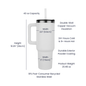 Truck Driver Vocabulary Pinnacle 40oz Tumbler - Laser Engraved