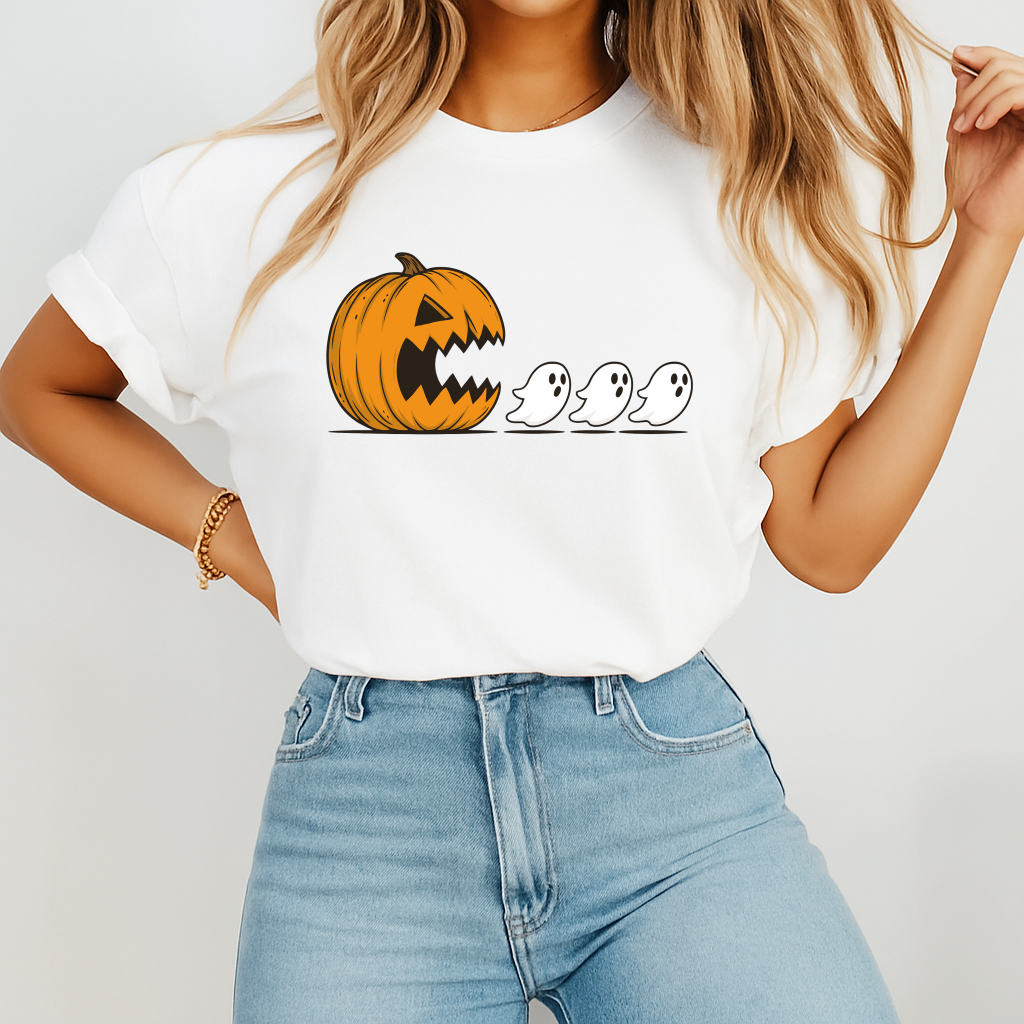 Halloween Ghost T-shirt, Halloween Gift, Fall Shirt, Cute Spooky Ghost Halloween Tshirt