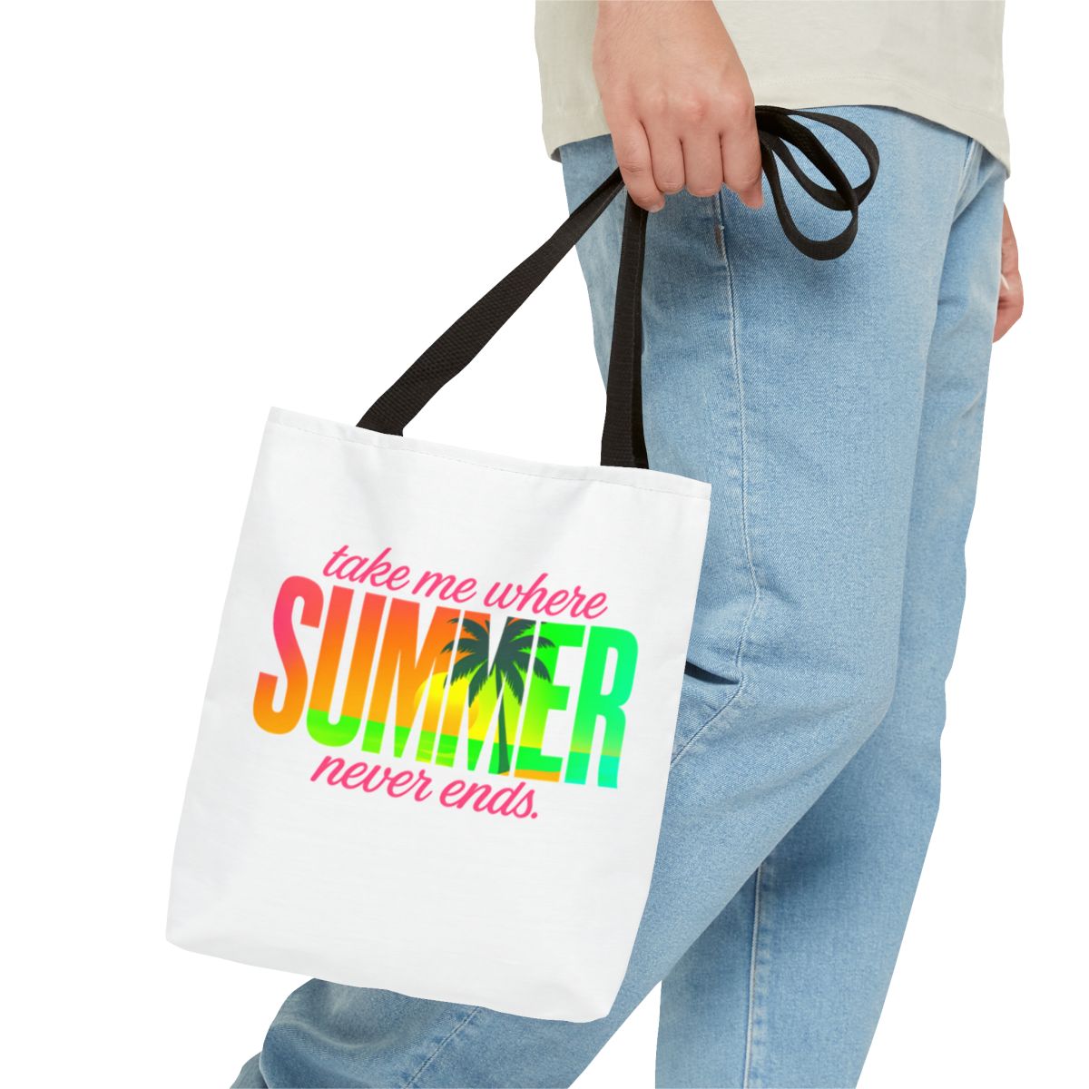 Summer Tote Bag - Take Me Where Summer Never Ends