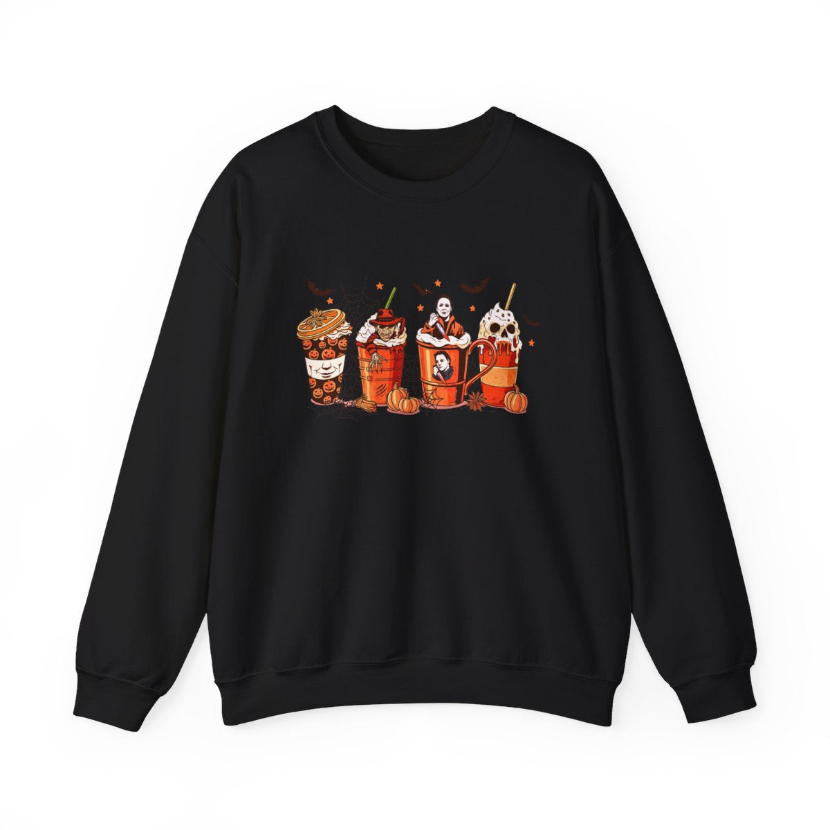 Halloween Coffee Late Sweatshirt, Sweatshirt for readers, Bookworm Sweatshirt, Halloween Sweatshirt, Heavy Blend™ Crewneck Sweatshirt