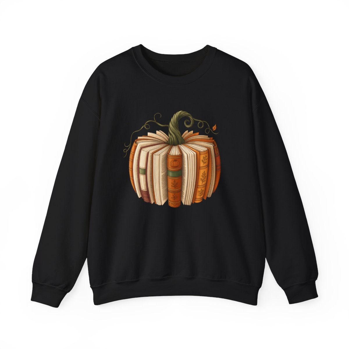 Halloween Pumpkin Sweatshirt, Sweatshirt for readers, Bookworm Sweatshirt, Halloween Sweatshirt, Heavy Blend™ Crewneck Sweatshirt