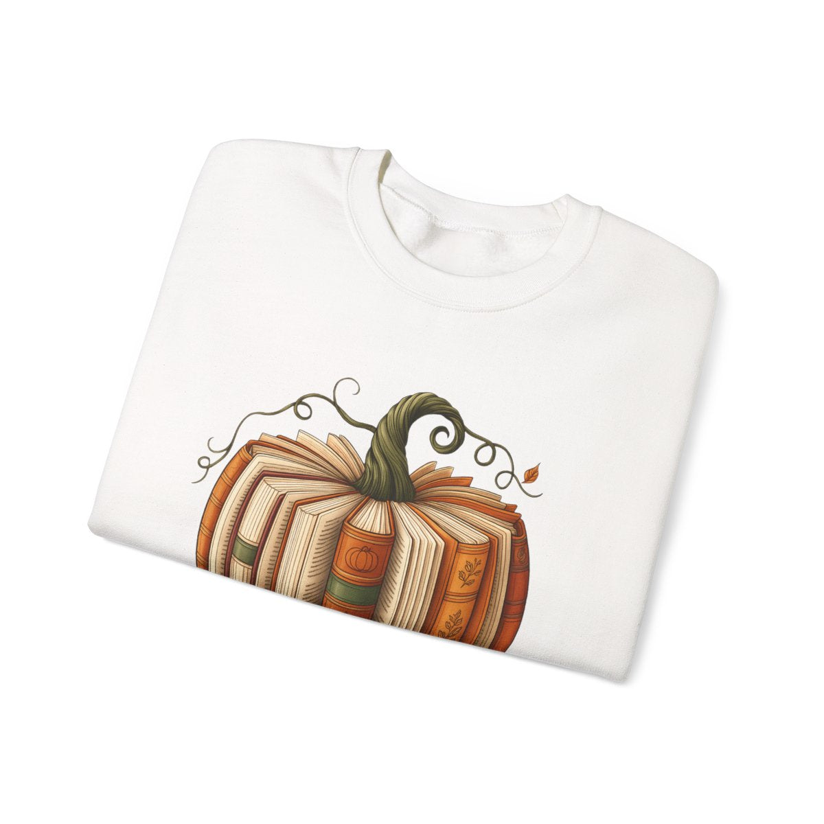 Halloween Pumpkin Sweatshirt, Sweatshirt for readers, Bookworm Sweatshirt, Halloween Sweatshirt, Heavy Blend™ Crewneck Sweatshirt