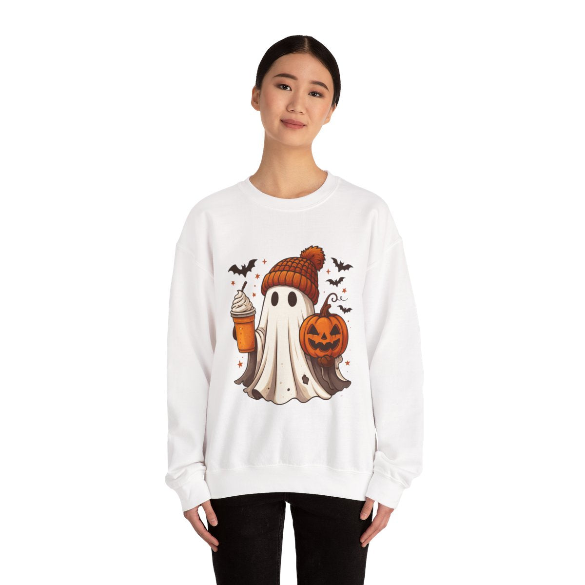 Halloween Ghosts Sweatshirt, Halloween Sweatshirt, Heavy Blend™ Crewneck Sweatshirt