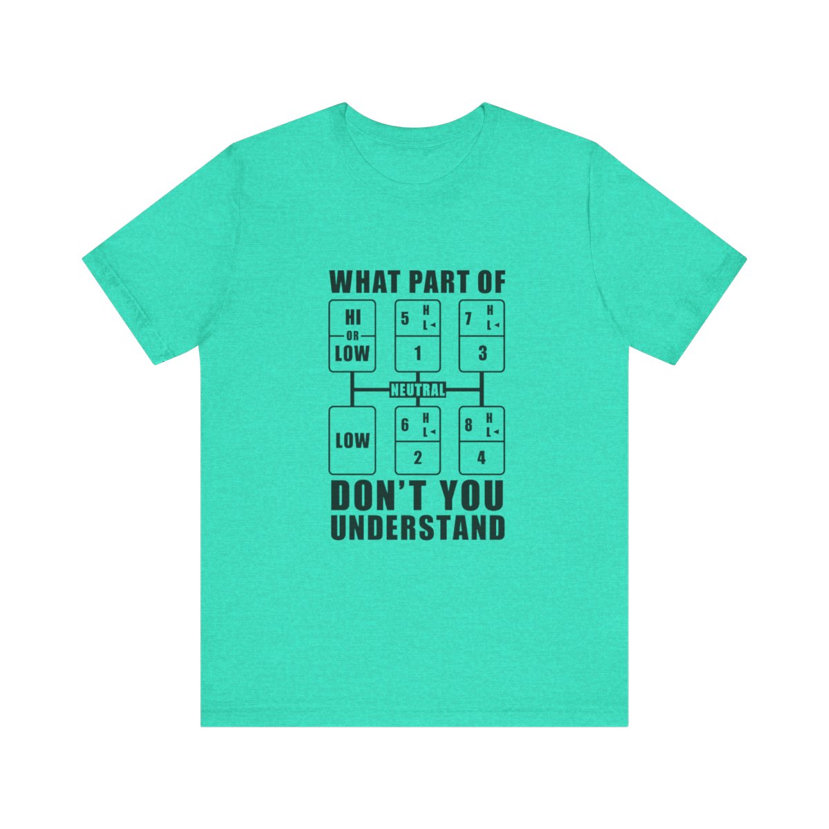 "What part of, don't you understand" T-shirt, Unisex Jersey Short Sleeve Tee, T-shirt for trucker, Truck Driver Gift
