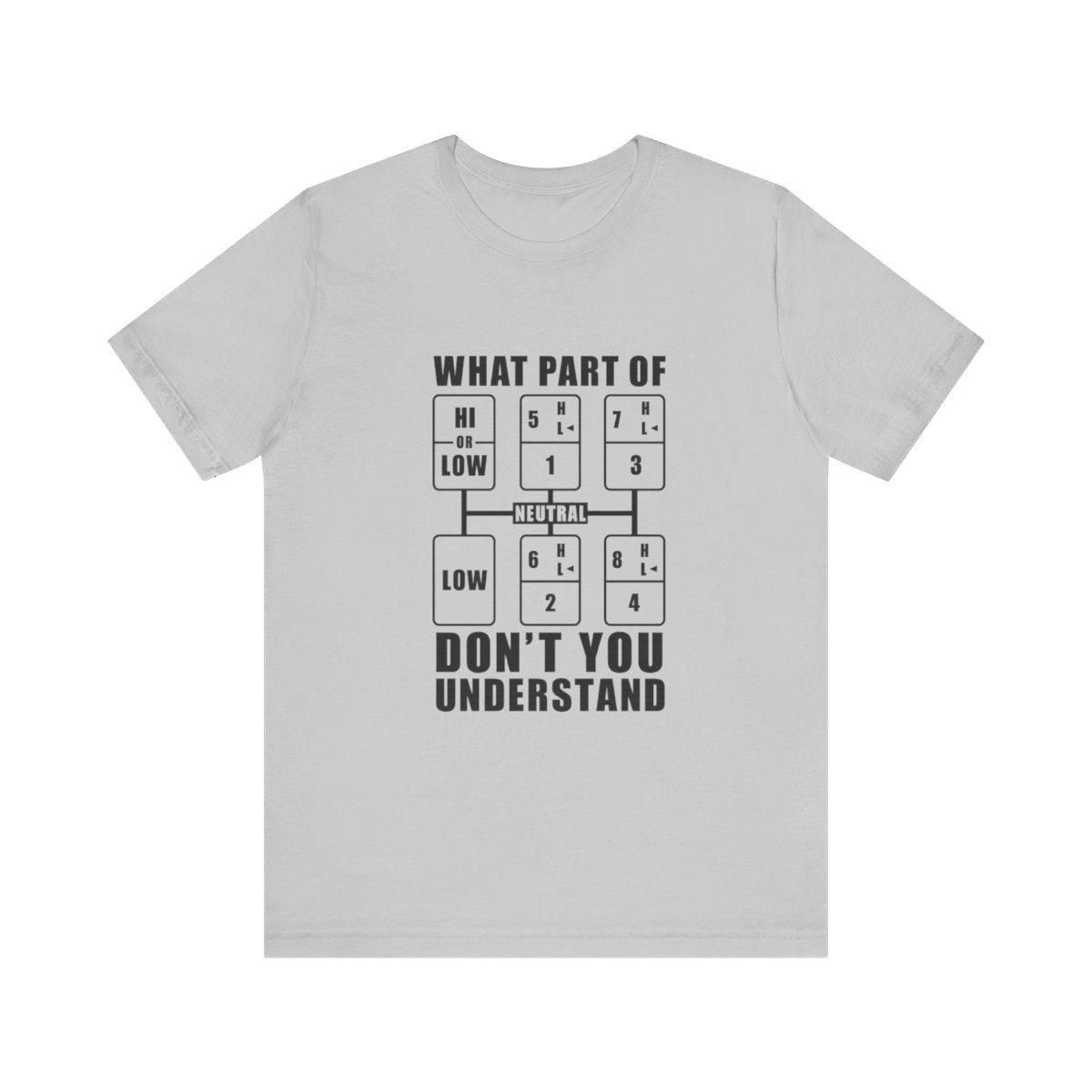 "What part of, don't you understand" T-shirt, Unisex Jersey Short Sleeve Tee, T-shirt for trucker, Truck Driver Gift