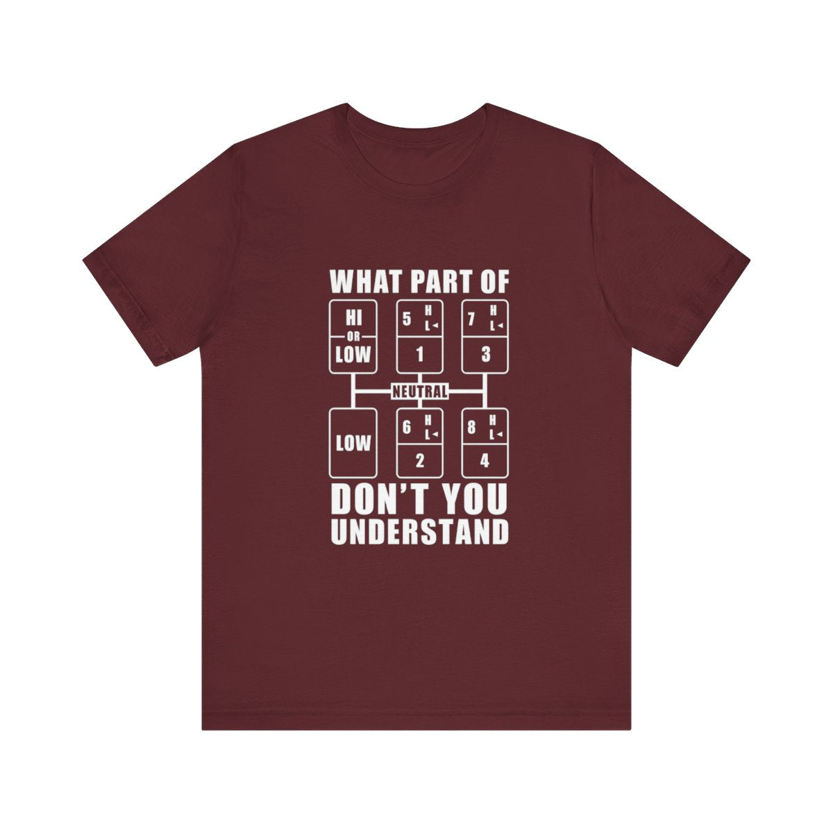 "What part of don't you understand" T-shirt, Unisex Jersey Short Sleeve Tee, Truck Driver T-shirt, Funny T-shirt, Gift for Truckers