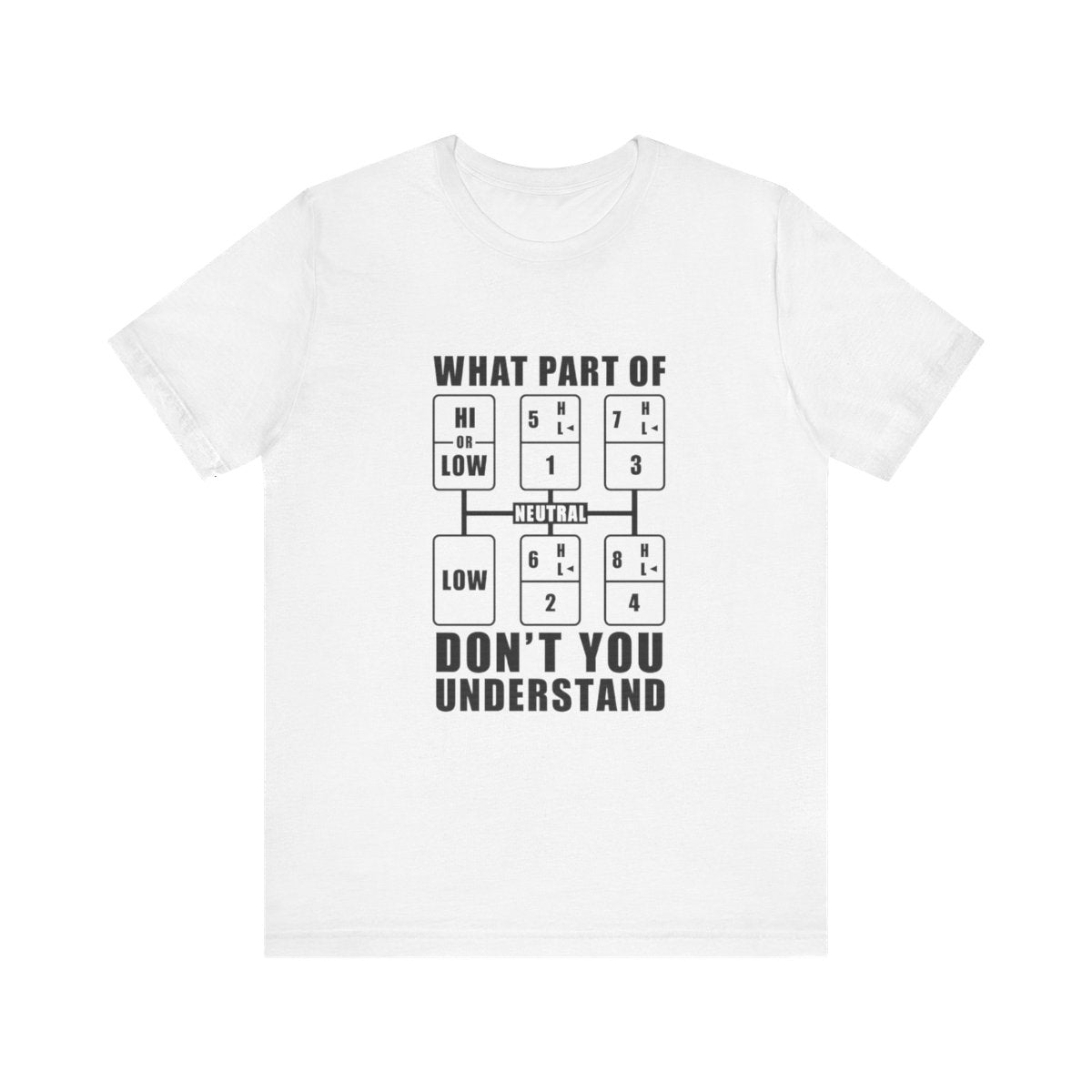 "What part of, don't you understand" T-shirt, Unisex Jersey Short Sleeve Tee, T-shirt for trucker, Truck Driver Gift