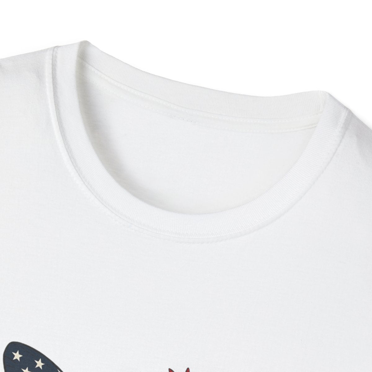 4th of July Butterfly Softstyle T-Shirt - Personalized Name Shirt