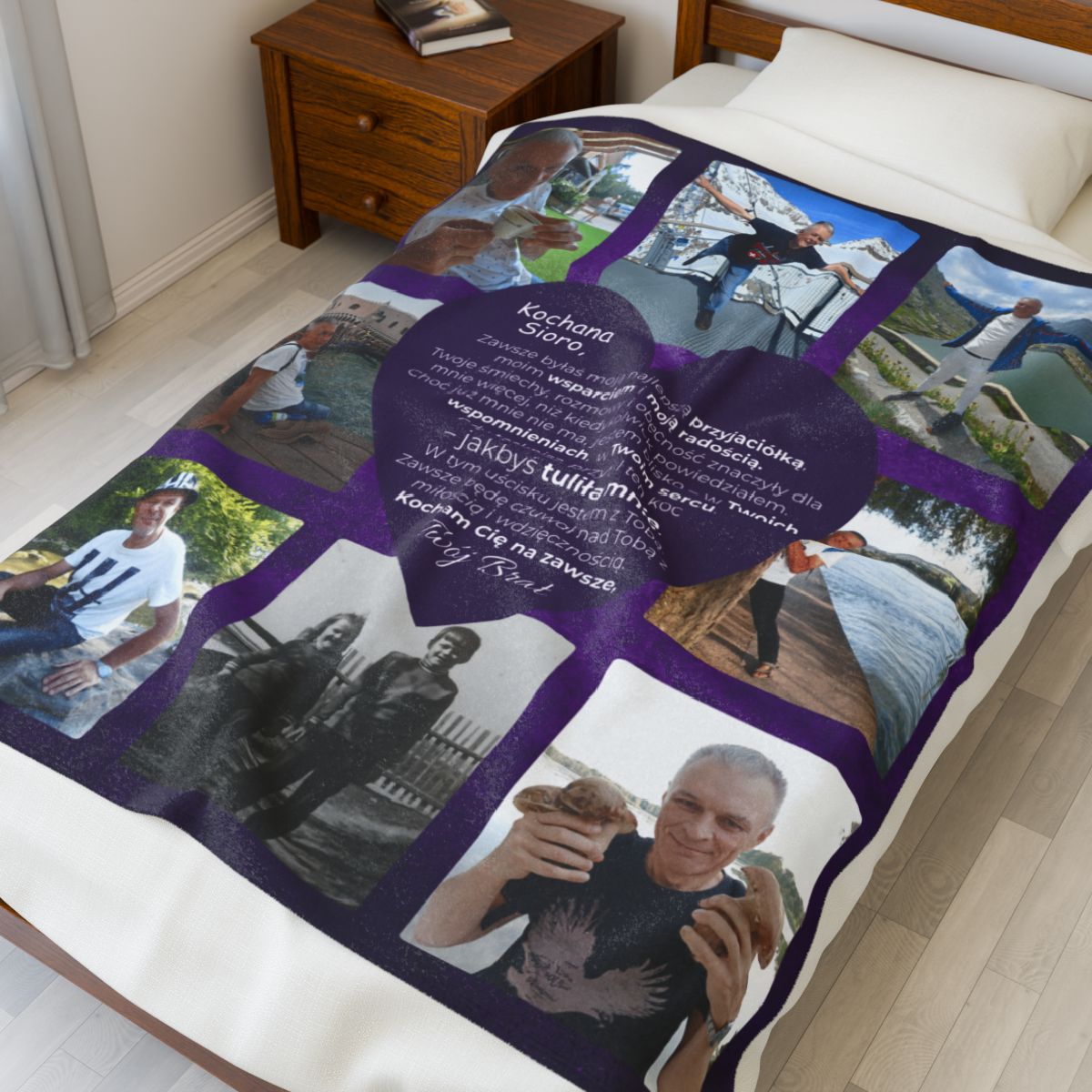 For Sister Velveteen Plush Blanket