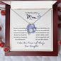 To my Beautiful Mom Gift | Forever Love Necklace