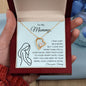 To My Mommy From Your Tummy Gift | Forever Love Necklace