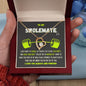 To My Swolemate Gift | Girlfriend Gift | White Gold Forever Love Necklace